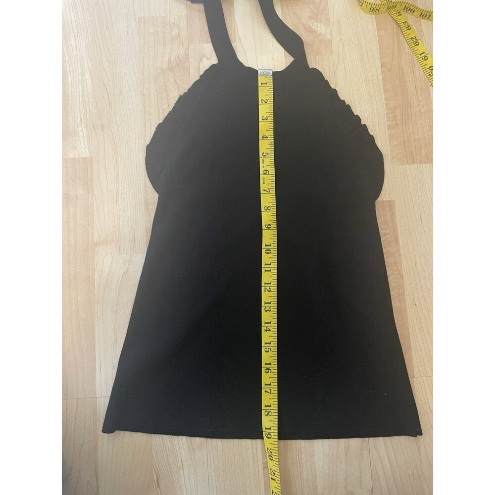 See By Chloe Black Ruffle Halter Tank Top Size XS - Picture 10 of 12